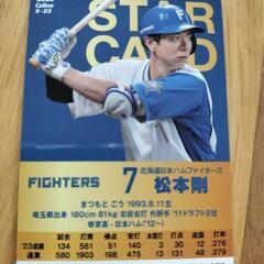 ファイターズ　プロ野球チップスカード　松本剛の画像