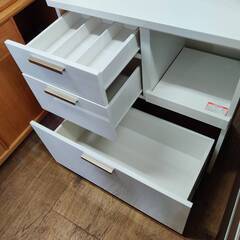 【愛品倶楽部柏店】NITORI ニトリ 2枚扉キッチンボード ソレル80KB 幅80cmの画像