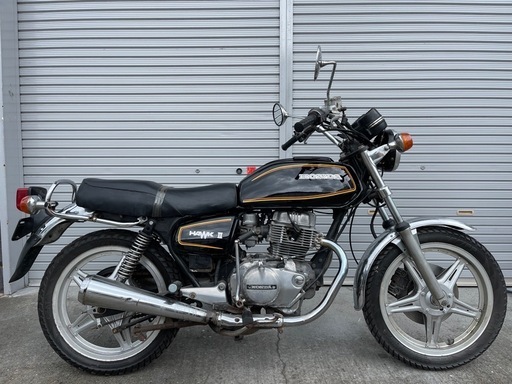 ホンダ　CB250T バブ　ホーク　ホーク2 HAWK2 キャブ清掃済　セル1 始動動画あり　 直接引き取り/陸送可　外装新品　反射塗装　自賠付き！
