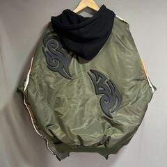 VETEMENTS (ヴェトモン) 19AW TRIBAL MA-1 JACKET トライバル ボンバージャケット アウター カーキの画像