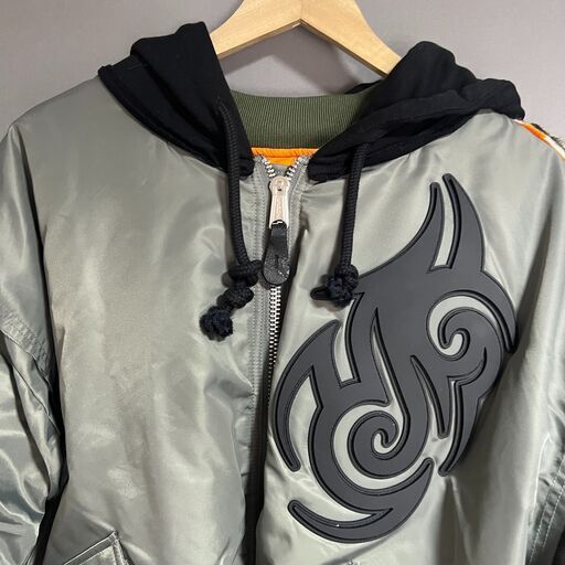 VETEMENTS (ヴェトモン) 19AW TRIBAL MA-1 JACKET トライバル ボンバージャケット アウター カーキ