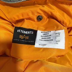 VETEMENTS (ヴェトモン) 19AW TRIBAL MA-1 JACKET トライバル ボンバージャケット アウター カーキの画像