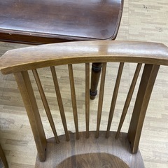 【ドリーム川西店御来店限定】木製回転椅子/中古品【2125560000023897】の画像