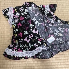 【着用1回のみ】90cm ミニーちゃん 浴衣ドレス セパレート レースの画像