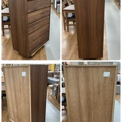 ジモティー限定価格！S380 ⭐ サンコウ SANKOU ハイチェスト ティアラ 幅80cm USED 綺麗の画像