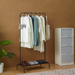 【美品】IKEA BRUKSVARA（ブルクスヴァーラ）ハンガーラック チャコールの画像