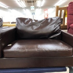 ★限定SALE20%OFF★《尼崎市/リサイクルショップドリーム次屋店》2人掛けソファ　合皮☆尼崎市若王寺☆の画像