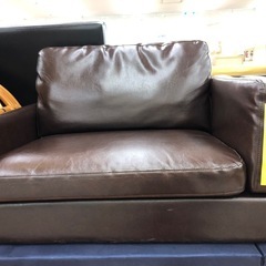 ★限定SALE20%OFF★《尼崎市/リサイクルショップドリーム次屋店》2人掛けソファ　合皮☆尼崎市若王寺☆の画像