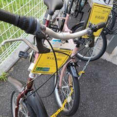 J1363【リユースのサカイ柏店】折りたたみ自転車　JAGUAR　ジャガー　Bully boy　６段変速　レッド　★店頭にて試乗可★ 簡易クリーニング済　　 中古自転車 　流山市  松戸市 我孫子市 鎌ヶ谷市 船橋市 守谷市 取手市　参考価格29,800円の画像