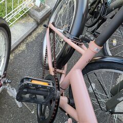 J1364【リユースのサカイ柏店】折りたたみ自転車　ORITA　ベージュ　★店頭にて試乗可★ 簡易クリーニング済　　 中古自転車 　流山市  松戸市 我孫子市 鎌ヶ谷市 船橋市 守谷市 取手市　の画像