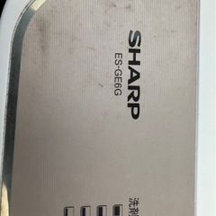 洗濯機　SHARP 6.0kg 2022年製　ES-GE6Gの画像