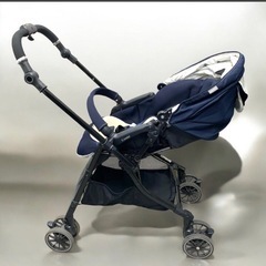 直接引き取り歓迎 コンビ スゴカル 4キャス compact エッグショック HH ネイビー 生後1ヶ月~36ヶ月 ベビーカー AB兼用型 現状品の画像