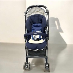 直接引き取り歓迎 コンビ スゴカル 4キャス compact エッグショック HH ネイビー 生後1ヶ月~36ヶ月 ベビーカー AB兼用型 現状品の画像