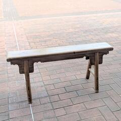 アンティーク木製ベンチ　スツールの画像