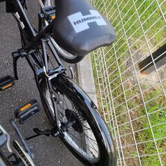 J1367【リユースのサカイ柏店】折りたたみ自転車　HUMMER　LIKE NOTHING ELSE　６段変速　ブラック　★店頭にて試乗可★ 簡易クリーニング済　　 中古自転車 　流山市  松戸市 我孫子市 鎌ヶ谷市 船橋市 守谷市 取手市　の画像