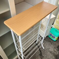 ニトリ スリム シューズラック（天板付き　靴箱　靴棚　シューズボックス）の画像