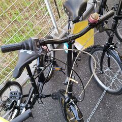 J1368【リユースのサカイ柏店】折りたたみ自転車　MIDNIGHT SPECTAL　7段変速　ブラック　★店頭にて試乗可★ 簡易クリーニング済　　 中古自転車 　流山市  松戸市 我孫子市 鎌ヶ谷市 船橋市 守谷市 取手市　の画像