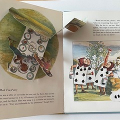 新品2冊飛び出し絵本 ☆花の神殿 The Poetry of Flowers ☆不思議の国のアリス  ALICE'S ADVENTURES IN WONDERLAND の画像