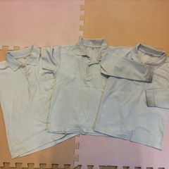 白ポロシャツ　130cm 3枚セットの画像