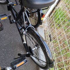 J1369【リユースのサカイ柏店】折りたたみ自転車　ブラック　★店頭にて試乗可★ 簡易クリーニング済　　 中古自転車 　流山市  松戸市 我孫子市 鎌ヶ谷市 船橋市 守谷市 取手市の画像
