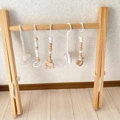 《美品》ベビージム プレイジム 木製の画像