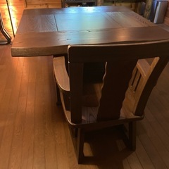 囲炉裏テーブルセット　和モダン　美品の画像