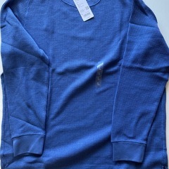 新品未使用•ユニクロ　ワッフルクルーネックTシャツの画像
