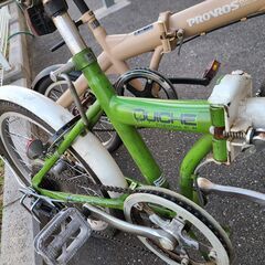 J1372【リユースのサカイ柏店】折りたたみ自転車　QUICHE　6段変速　ホワイト　★店頭にて試乗可★ 簡易クリーニング済　　 中古自転車 　流山市  松戸市 我孫子市 鎌ヶ谷市 船橋市 守谷市 取手市　の画像