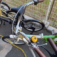 J1372【リユースのサカイ柏店】折りたたみ自転車　QUICHE　6段変速　ホワイト　★店頭にて試乗可★ 簡易クリーニング済　　 中古自転車 　流山市  松戸市 我孫子市 鎌ヶ谷市 船橋市 守谷市 取手市　の画像