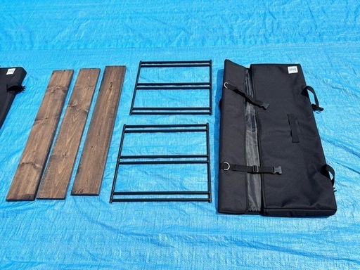 DOD テキーラテーブル 2セット スチール天板、木製天板 キャンプ用品