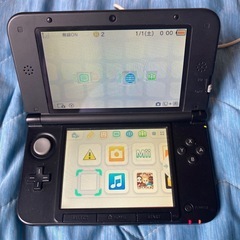 任天堂 3DS  LL 本体 充電器、ソフト数本付き の画像