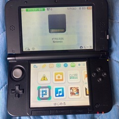 任天堂 3DS  LL 本体 充電器、ソフト数本付き の画像