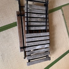 テーブル＆チェア2脚 屋外用の画像