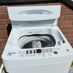 直接引き取り大歓迎‼️大阪府下又は近郊は配送設置込み🉑ハイセンス 5.5kg 全自動洗濯機 HW-T55H 2023年製/YMJ084-01の画像