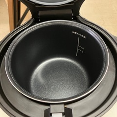 ロ 2508-708 LOCABO 炊飯器 JM-C20E-B 2022年製 通電確認済み 5合炊き 内釜・計量カップ・しゃもじ不足 中古の画像