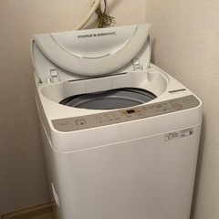 シャープ洗濯機　2019年製の画像