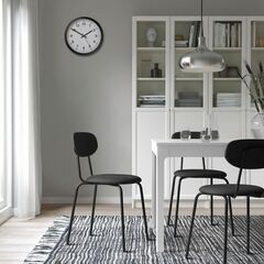 【美品】 IKEA ÖSTANÖ オスタノ チェア２脚（ダークグレー/ディープグリーン）の画像