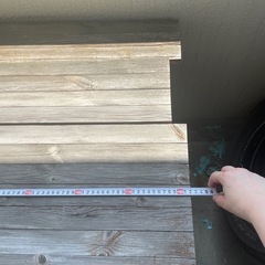 木製　大きな屋外テーブル　作業テーブルとしてもオススメの画像