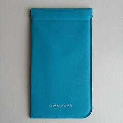 【未使用品】OWNDAYS メガネケース オレンジ・ブルー2色セット★クロス付きの画像