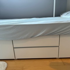 ニトリ　多収納シングルベットの画像