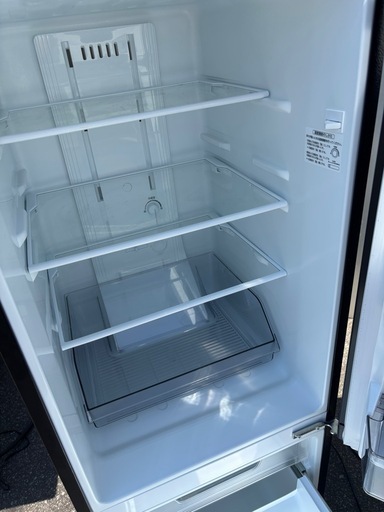 良品 TOSHIBA  東芝 153L 2ドア冷蔵庫 ブラック GR-T15BS 2022年製