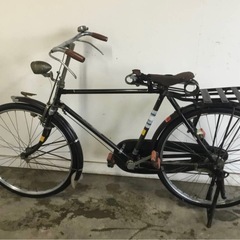 A-71 △ v 岐阜発/ 昭和レトロ/ 丸金自転車/ 26インチ/ ロードブレーキ/ 革サドル/ アンティーク/ 走行確認/ 現状品/ 管15k/ R7.6/24 △の画像