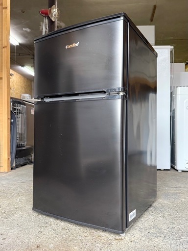 札幌市内配送可 【6ヵ月保証付き】 美品 23年製 comfee' コンフィー 90L 2ドア小型冷蔵庫 RCT90BL/E 右開き