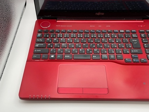 富士通/赤/i7/SSD500GB/Office/在宅/初心者/15.6型/美品