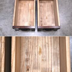 ≪yt2015ジ≫ 岩屋堂箪笥 桜木作 オーダーテレビボード90 幅90cm 桜木家具店製造 和風/和箪笥/TVボード/TV台/欅/漆塗装/中古家具/宮城県仙台市 70822-08の画像
