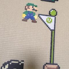 スーパーマリオ アイロンビーズ　アートの画像