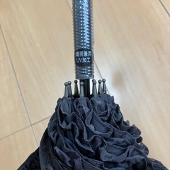 黒　晴雨兼用　日傘　中古の画像