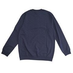 『新品タグ付き』タケオキクチ　メンズ　ヘリンボーン柄　長袖　カットソー　Tシャツ　紺　Sの画像