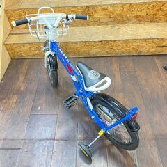 ジ374/ マリオカートデザイン 16インチ自転車 補助輪付き 子供用 の画像
