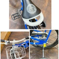 ジ374/ マリオカートデザイン 16インチ自転車 補助輪付き 子供用 の画像